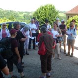 au départ avec le maire et JP Blazin