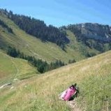 Dans la montée au col du coq