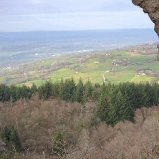 Le paysage vu du château de Montbel